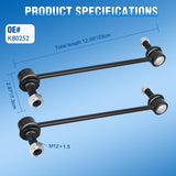 Nilight K80252 Front Stabilizer Sway Bar Links for Chevrolet 2005-2012 | for 2005 2006 2007 2008 2009 2010 Cobalt 2011 HHR 2012 Malibu 2005-2010 Pontiac 2003-2009 Saturn Driver and Passenger Side, view 2