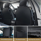 Nilight Kia Civic Corolla Hyundai Honda Camry CRV RAV4 Fusion 5 Seat Covers (Full Set, Black-Blue), view 3