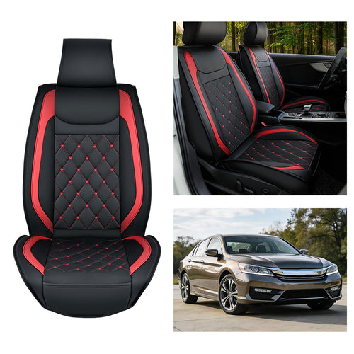 Nilight Kia Civic Corolla Hyundai Honda Camry CRV RAV4 Fusion Front Seat Covers Black-Red