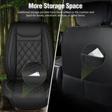 Nilight Kia Civic Corolla Hyundai Honda Camry CRV RAV4 Fusion Front Seat Covers Black, view 3