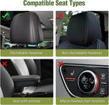 Nilight Kia Civic Corolla Hyundai Honda Camry CRV RAV4 Fusion Front Seat Covers Black, view 4