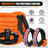 Nilight Kinetic Recovery Tow Rope Kit with 2 Soft Shackle 1 Inch x 20ft Heavy Duty Offroad Tow Rope Snatch Strap Towing Strap kit 48,000LBS for UTV ATV SUV Truck Car Jeep Tractor, view 5