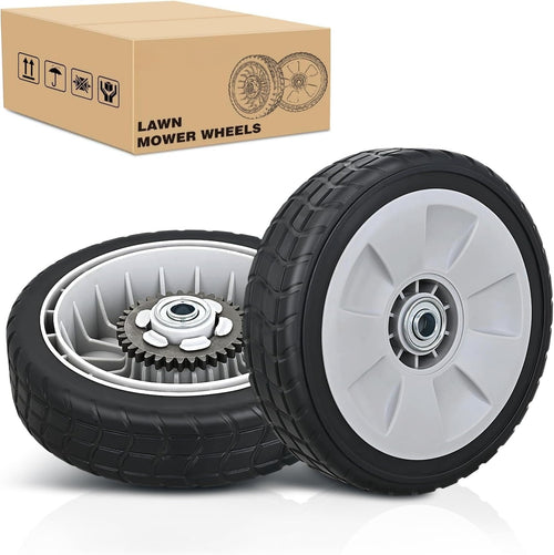 Nilight Lawn Mower Drive Wheels Replacement 8 Inch 42710-VE2-M02ZE Assembly, Honda Lawnmower Rear Wheels Compatible with HRB215 HRB216 HRB217 and More Similar for Self-Propelled Walk-Behind, 2-Pack