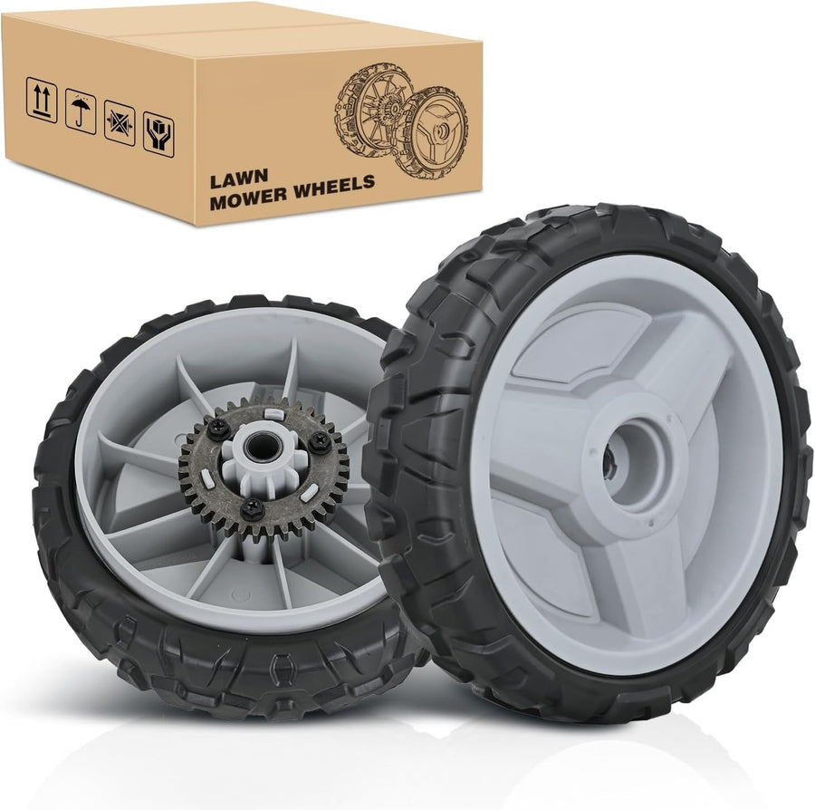 Nilight Lawn Mower Drive Wheels Replacement 8 Inch 580365301 593198101 Assembly, Lawnmower Wheels Compatible with Husqvarna HU700 HU800 HU625 HU775, Craftsman GCV-160 and More, 2-Pack
