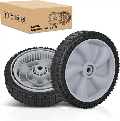 Nilight Lawn Mower Drive Wheels Replacement 8 Inch 734-04581 634-0190A Assembly, Lawnmower Front Wheels Compatible with Craftsman, Yard Machines, Husky, MTD RM210 RM220, Troy-Bilt and More, 2-Pack