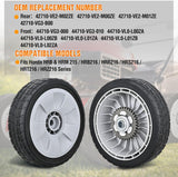 Nilight Lawn Mower Wheels Replacement 8 Inch, 2 Rear 42710-VE2-M02ZE and 2 Front 44710-VL0-L02ZA, Honda Lawnmower Wheels fits HRB215 HRB216 HRB217 and More for Self-Propelled Walk-Behind, 4-Pack, view 3