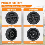 Nilight Lawn Mower Wheels Replacement 8 Inch, 2 Rear 42710-VR8-N00ZA and 2 Front 44710-VR8-N00ZA, Honda Lawnmower Wheels Compatible with HRN216 Series for Self-Propelled Walk-Behind, 4-Pack, view 5