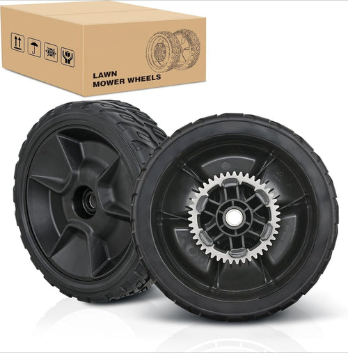 Nilight Lawn Mower Wheels Replacement 8 Inch 42710-VR8-N00ZA Assembly, Honda Lawnmower Rear Wheels Compatible with HRN216 Series for Self-Propelled Walk-Behind, 2-Pack
