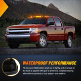 Nilight LED Cab Marker Lights 3 PCS Roof Running Light LED Smoke Lens Amber Cab Clearance Light Compatible with 2002-2007 Chevy Silverado GMC Sierra 1500 1500HD 2500 2500HD 3500, view 4