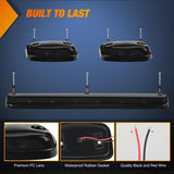 Nilight LED Cab Marker Lights 3 PCS Smoke Lens Amber Clearance Roof Running Light Compatible with 2007-2014 Silverado Sierra 1500 2500 3500 2500HD 3500HD, view 5