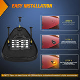 Nilight LED Cab Marker Lights 5 PCS 16 LED Smoke Lens Amber Clearance Roof Running Light Compatible with 1999-2016 Ford E150 E250 E350 E450 E550 F150 F250 F350 F450 F550 Super duty, view 6
