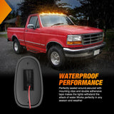 Nilight LED Cab Marker Lights 5 PCS 16 LED Smoke Lens Amber Clearance Roof Running Light Compatible with1984-1997 Ford F150 F250 F350 Pickup Trucks 1988-1997 Ford F Super Duty, view 5