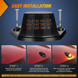 Nilight LED Cab Marker Lights 5 PCS 16 LED Smoke Lens Amber Clearance Roof Running Light Compatible with1984-1997 Ford F150 F250 F350 Pickup Trucks 1988-1997 Ford F Super Duty, view 6