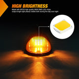 Nilight LED Cab Marker Lights 5 PCS 9 LED Smoke Lens Amber Roof Running Clearance Light Compatible with 1999 2000 2001 2002 Dodge Ram 2500 3500 Pickup Trucks, view 3