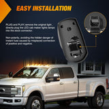 Nilight LED Cab Marker Lights Roof Running Light 5 PCS 9 LED Smoke Lens Amber Cab Clearance Light Compatible with 2017 2018 2019 2020 2021 Ford F250 F350 F450 F550 Super Duty Pickup Trucks, view 6