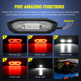 Nilight LED Chase Brake Light Universal 1.75in-2.0in Roll Bar Mount, view 5