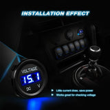 Nilight LED Digital Display Voltmeter Panel Blue, view 5