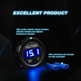 Nilight LED Digital Display Voltmeter Panel Blue, view 6