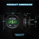 Nilight LED Digital Display Voltmeter Panel Green, view 3