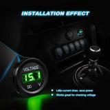 Nilight LED Digital Display Voltmeter Panel Green, view 5