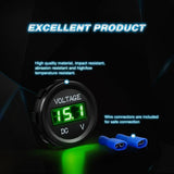 Nilight LED Digital Display Voltmeter Panel Green, view 6
