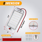 Nilight LED Dome Light 8PCS 6 Inch Interior Light White | 48 LEDs 800LM Output with On Off Switch and 12V-85V Compatibility for RV Enclosed Cargo Trailer Truck Boat and Van, view 2