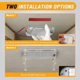 Nilight LED Dome Light 8PCS 6 Inch Interior Light White | 48 LEDs 800LM Output with On Off Switch and 12V-85V Compatibility for RV Enclosed Cargo Trailer Truck Boat and Van, view 3