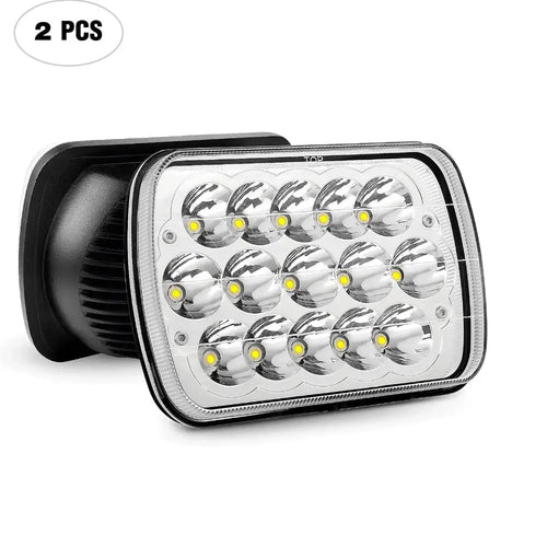 LED Headlights Nilight 7x6 5x7 45W Hi/Lo LED Sealed Beam Headlamp for Jeep Wrangler YJ Cherokee XJ Trucks 4X4 Offroad H6054 6053 6052 5054 Replacement Replacement, 2 Years Warranty
