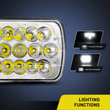 LED Headlights Nilight 7x6 5x7 45W Hi/Lo LED Sealed Beam Headlamp for Jeep Wrangler YJ Cherokee XJ Trucks 4X4 Offroad H6054 6053 6052 5054 Replacement Replacement, 2 Years Warranty, view 5