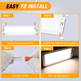 Nilight LED Interior Light 2PCS 12.5 Inch Dimmable Ceiling Lights | Three Color Dimmable Lighting with Memory Function 96 LEDs and 12V-30V Compatibility for RV Enclosed Cargo Trailer Boat Van, view 3