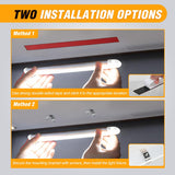 Nilight LED Interior Light Bar 8PCS 12 Inch Strip Lights | 120 LEDs with 1600LM Output On Off Switch and 12V to 85V Compatibility for RV Camper Enclosed Cargo Trailer Boat and Van, view 3