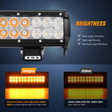 Nilight LED Light Bar 12 Inch 72W Spot Flood Combo Amber Beam Off Road Lamp Fishing Hunting Emergency Deck Work Lighting for Trucks UTV Pick-up Van Boat Tractor, view 3