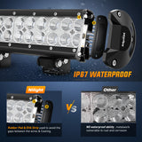 Nilight LED Light Bar 20 Inch 126W Spot Flood Combo Green Beam Off Road Lamp Fishing Hunting Emergency Deck Work Lighting for Trucks UTV Pick-up Van Boat Tractor, view 4