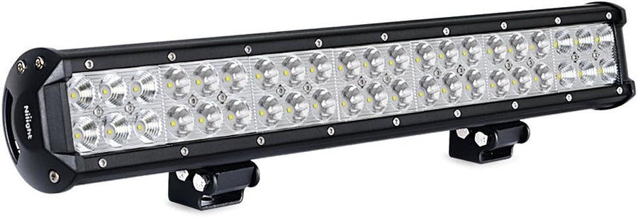 Nilight LED Light Bar 20 Inch 126w Spot Flood Combo Led Bar Off Road Lights 4wd 4x4 Utv Sand Rail Atv Suv Motorcycle Trailer Train Mining Truck