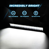 Nilight LED Light Bar 20 Inch 126w Spot Flood Combo Led Bar Off Road Lights 4wd 4x4 Utv Sand Rail Atv Suv Motorcycle Trailer Train Mining Truck, view 3
