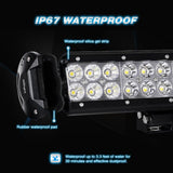 Nilight LED Light Bar 20 Inch 126w Spot Flood Combo Led Bar Off Road Lights 4wd 4x4 Utv Sand Rail Atv Suv Motorcycle Trailer Train Mining Truck, view 4