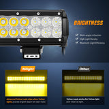 Nilight LED Light Bar 20 Inch 126W Spot Flood Combo Yellow Beam Off Road Lamp Fishing Hunting Emergency Deck Work Lighting for Trucks UTV Pick-up Van Boat Tractor, view 3