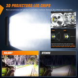 Nilight LED Light Bar 21inch 100W Spot Flood Combo Super Slim 9000LM Off Road 3D LED Driving Off Road Lights with Wiring Harness Kit-1 Lead for Trucks Pickup SUV ATV UTV Boat 4x4 Van Camper, view 6