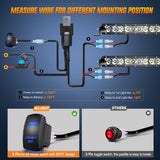 Nilight Led Light Bar 2Pcs 11 Inch 50W Super Slim Spot Flood Combo 5000LM 3D Driving Fog Off Road Lights Pods with Wiring Harness Kit-2 Lead for Trucks Pickup SUV ATV UTV Boat 4x4 Van Camper, view 3