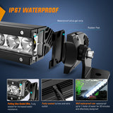 Nilight Led Light Bar 2Pcs 11 Inch 50W Super Slim Spot Flood Combo 5000LM 3D Driving Fog Off Road Lights Pods with Wiring Harness Kit-2 Lead for Trucks Pickup SUV ATV UTV Boat 4x4 Van Camper, view 5