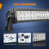 Nilight LED Light Bar 32Inch 180W Spot Flood Combo Driving Upper Windshield Roof Lighting with 12V 16AWG Wiring Harness Kit for Truck Tractor Trailer Pickup SUV 4x4 Van Camper, view 3