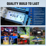 Nilight LED Light Bar 32Inch 180W Spot Flood Combo Driving Upper Windshield Roof Lighting with 12V 16AWG Wiring Harness Kit for Truck Tractor Trailer Pickup SUV 4x4 Van Camper, view 6