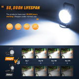 Nilight LED Light Bar 4.5Inch 42W Round Portable Flood Pod Cigarette Lighter Powered with Wiring Magnetic Base 14LEDs Fog Driving Work Roof Bumper Lights for Truck Tractor Golf Cart UTV, view 4