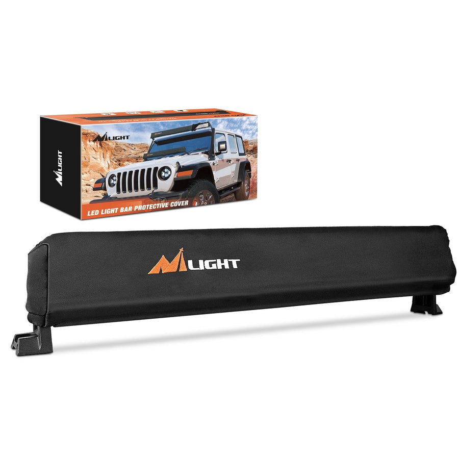 Nilight LED Light Bar Cover 22 Inches Black Nylon Protective Sleeve Universal Fit Straight and Curved Bar Waterproof Dustproof Scratch-Proof Light Cover for Driving Off Road Lights