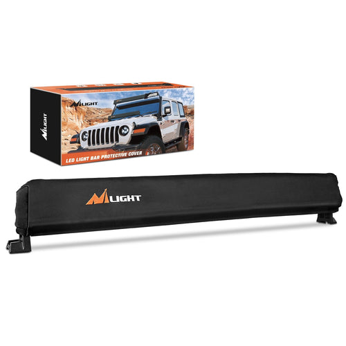 Nilight LED Light Bar Cover 32 Inches Black Nylon Protective Sleeve Universal Fit Straight and Curved Bar Waterproof Dustproof Scratch-Proof Light Cover for Driving Off Road Lights