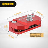 Nilight LED Light Bar Mounting Bracket 2PCS Universal Adjustable Pillar Hood Fog Pods Work Lamp No Drilling Aluminum Mount Clamp Holder for Truck SUV Pickup Van 4x4 Off-Road, Red, view 2