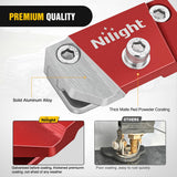 Nilight LED Light Bar Mounting Bracket 2PCS Universal Adjustable Pillar Hood Fog Pods Work Lamp No Drilling Aluminum Mount Clamp Holder for Truck SUV Pickup Van 4x4 Off-Road, Red, view 3