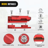 Nilight LED Light Bar Mounting Bracket 2PCS Universal Adjustable Pillar Hood Fog Pods Work Lamp No Drilling Aluminum Mount Clamp Holder for Truck SUV Pickup Van 4x4 Off-Road, Red, view 6