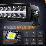 Nilight LED Light Bar with Amber DRL 16 Inch 120W Offroad Light Anti-Glare Flood Spot Combo LED Driving Light IP68 w/ 14 AWG DT Connector Wiring Harness for Pickup Truck SUV ATV UTV Boat 4x4, view 3