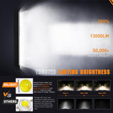 Nilight LED Light Bar with Amber DRL 30 Inch 120W Single Row Offroad Light Anti-Glare Flood Spot Combo LED Driving Bar IP68 w/ 14AWG DT Wiring Kit for Pickup Truck SUV ATV UTV Boat 4x4, view 4